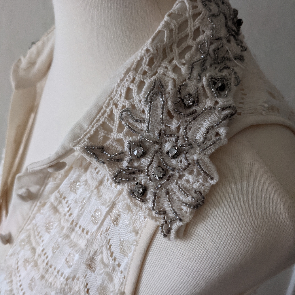 Beautiful Beaded Collar Dress